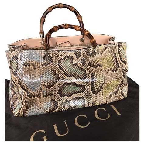 gucci phyton bag images|Gucci python handbag.